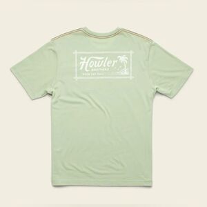 Howler Brothers Light Green Graphic pocket-Tee; Size XL Tropic of Howler